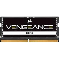CORSAIR Vengeance SODIMM DDR5 RAM 16GB (1x16GB) 5200MHz CL44 Intel XMP iCUE Compatible Computer Memory - Black (CMSX16GX5M1A5200C44)
