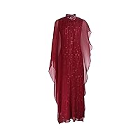 Cotton Splicing Silk Print Cheongsam Women's Red Dress Tulle Silk Shawl Prom Wedding Evening Dress 2561
