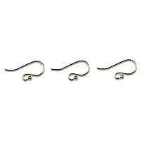 Cousin Gold Elegance 14K Gold Plate Fish Hook Earring Wire