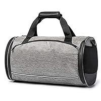 Gym Bag : The Durable Crowdsource Designed Bag Compartments Including Water Resistant Pouch (Color : Gray)