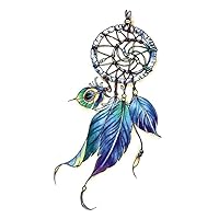 2 Pieces Of Colorful Dream Catcher Tattoo Stickers Temporary Tattoos Fake Tattoo Are Waterproof And Long-Lasting For Men And Women To Retain Good Dreams And Blessings