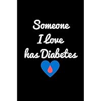 Someone I Love Has Diabetes: Diabetes Support College Rule Blank Lined Notebook Journal