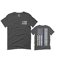 American Flag Thin Blue Line USA Police Support Lives Matter for Men T Shirt