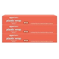 Plastic Wrap, 300 Sq Ft (3 Packs of 100 sq ft Rolls)