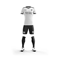 Custom Soccer Jersey with Short, Men Personalized Name Number Logo Shirt, Women Football Team Uniform Water Kylin