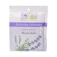 Aura Cacia, Mineral Bath Relaxing Lavender, 2.5 Ounce