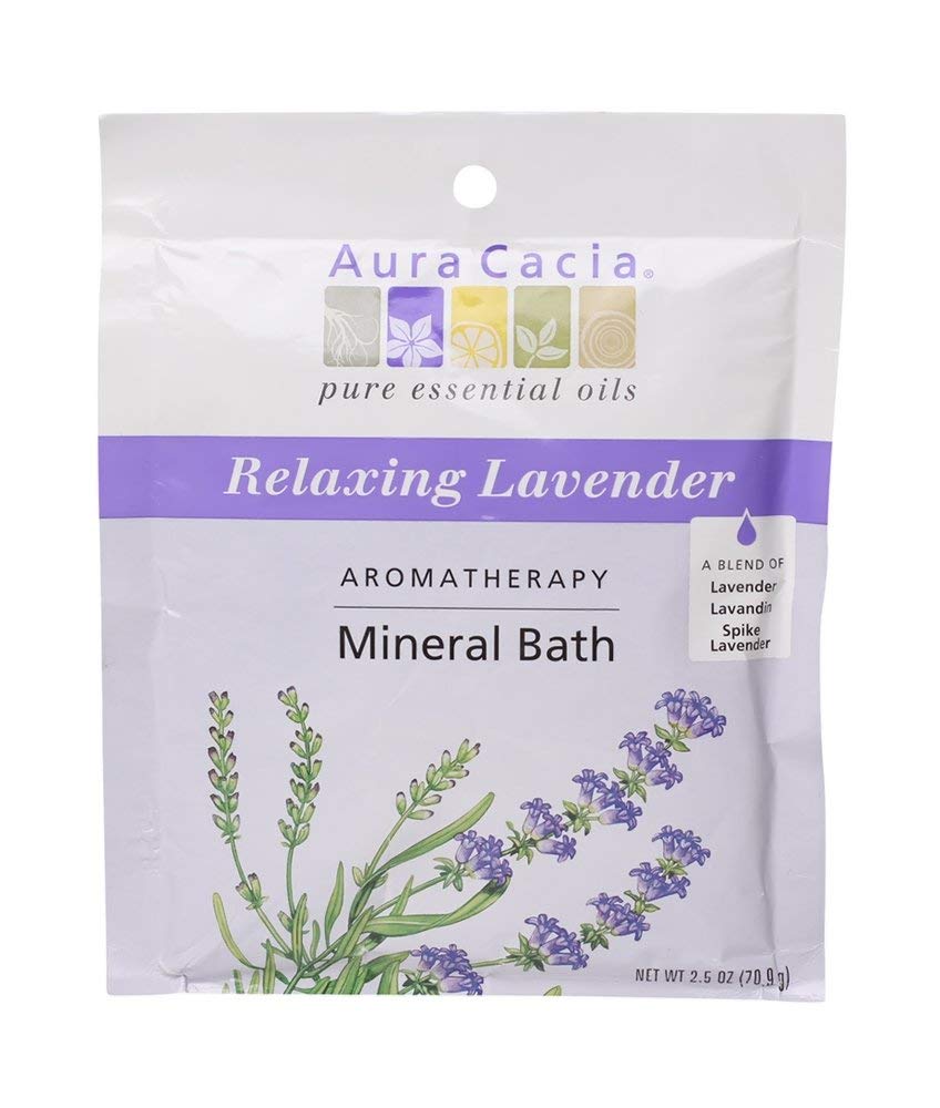 Aura Cacia, Mineral Bath Relaxing Lavender, 2.5 Ounce