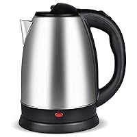 Kettles,2L Stainless Steel Tea Kettle, Water Warmer with Auto Shut off and Boil Dry Protection Tech, Bpa Free Cordless Water Boiler for Coffee, Tea, Beverages/Silver/22 * 20 * 25CM