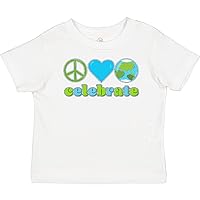 inktastic Celebrate Earth Day Peace Love Earth Baby T-Shirt