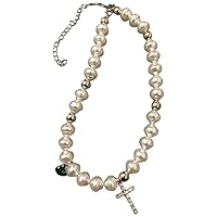 Morain Irregular Imitation Pearls Necklace Jewelry for Rhinestone for Cross Crystal Pen