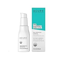 Acure The Essentials Marula Oil - Lightweight Moisturizer for Skin and Hair - Rich in Proteins & Omega Fatty Acids - USDA Certified Organic - Hydrates Dry Skin, Revitalizes Hair - Cold Pressed - 30 ml