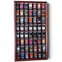 56 Zippo Lighter Display Case Cabinet Holder Rack for displaying in retail box, Cherry