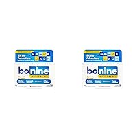 Bonine Non-Drowsy for Motion Sickness Relief, Sea Sickness, Car Sickness, Nausea and Vomiting, with Meclizine Hcl 25mg, Raspberry, Travel-Sized 16ct (Packaging May Vary) (Pack of 2)