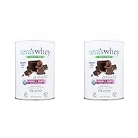 Simply tera's Pure whey Protein Powder, Family Size Dark Chocolate Flavor (Pack of 2)