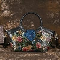 Handbags & Shoulder Bags, Vintage Women Handbags Women Hand Painted Colorful Shoulder Bag (D,25cm-13cm-20cm)