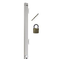 File Cabinet Locking Bar. Fits 4 and 5 Drawer File Cabinets. Includes Padlock and Cobalt Drill Bit. (Beige)