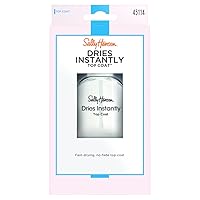 Dries Instantly Top Coat Nail Polish for Women, No Fade, 0.45 Fl Oz, Fast Drying Nail Color Protection, Resists Smudging, Chipping, and Fading