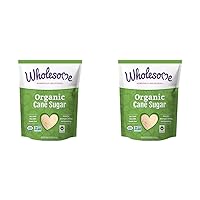 Wholesome Organic Cane Sugar, Fair Trade, Non GMO & Gluten Free, 10 Pound (Pack of 2) - Packaging May Vary