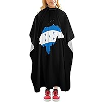 Honduras Map Mini Haircut Capes Salon Cape for Women Men Water Resistant Hairdresser Styling Cape Hair Stylist Gown