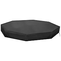 Sandbox Cover, 84x78x9inch Octagon Sandbox Cover, Waterproof Dustproof Replacement Sand Box Cover with Drawstring for Outdoor Sandbox Cover Waterproof Sand Box with Cover Kids Sandbox with Cover