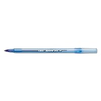 BIC Round Stic Xtra Life Ballpoint Pen, Medium Point (1.0mm), Blue, 12-Count