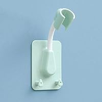 360° Universal Without Perforation Adjustable Shower Bracket Bathroom Shower Head Holder Nozzle Shower Fixed Base Creative Shower Rack/Green