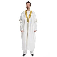 Long Sleeve Summer Trending Blouse Men Office Tunic V Neck Comfy Tunics Mens Comfortable Linen Solid Color White M