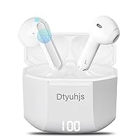 Sports Earbuds Wireless Earbuds Bluetooth 5.3best Bluetooth Earbud 30h Duration, Touch-Control Dual-Earbuds, Best Choice for Home Office, Games, and Outdoor use Off-White