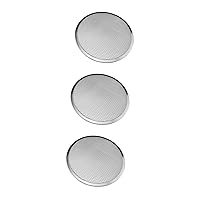BESTOYARD 3pcs Bakeware Pizza Plate Oven With Hole Round Tray