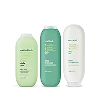 Hair and Body Variety Pack - Daily Zen - Shampoo 14 oz, Conditioner 13.5 oz, Body Wash 18 oz