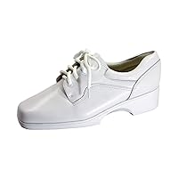 Cherie Women's Wide Width Leather Lace-Up Oxford Shoes