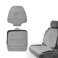 Prince Lionheart Car Seat Protector. The only 2 stage Seatsaver Designed with Thick padding, Nonabsorbent, waterproof, PVC foam material. Comparable with all baby and toddler car seats. (Grey)