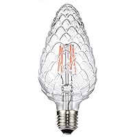 Vintage LED Edison Bulb G30 4W Dimmable LED Filament Bulb Pinecone Shaped Light Bulb 2300K Warm White E26 400LM Equivalent 40W Incandescent (Clear, 1 Pack)