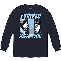 Ripple Junction A Christmas Story Triple Dog Dare Text Movie Adult Unisex Long Sleeve T-Shirt Officially Licensed