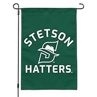 Stetson University Hatters Logo Garden Yard Flag with Pole Stand Holder