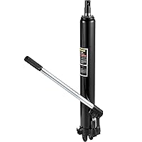 VEVOR Hydraulic Long Ram Jack, 3 Tons/6600 lbs Capacity, with Single Piston Pump and Clevis Base, Manual Cherry Picker w/Handle, for Garage/Shop Cranes, Engine Lift Hoist, Black