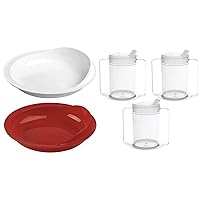 Two Scoop Plates and Three 12oz Adult Sippy Drinking Cups