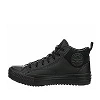 Converse Unisex Chuck Taylor All Star Malden Street Mid High Sneaker Boot Leather - Lace up Closure Style - Black 13