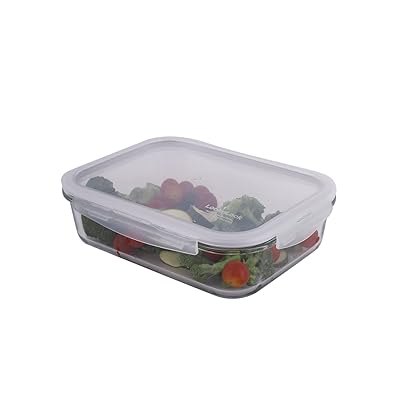 Lock & Lock Lock & Lock LLG454 51 oz Purely Better Glass Rectangular Food  Storage Container; Clear LLG454