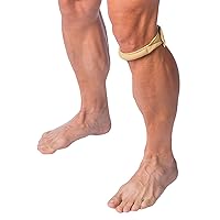 Cho-Pat Original Knee Strap, Patella Support for Runner’s Knee, Jumper’s Knee, Osgood Schlatter’s, and Chondromalacia, Tan, Medium
