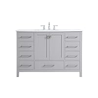Elegant Kitchen and Bath 48 inch Single Bathroom Vanity Cabinet - Gray