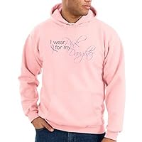 Breast Cancer Awareness Hoodie - I Wear Pink for My Daughter - Pink