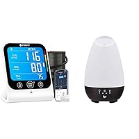 Etekcity Blood Pressure Monitors for Home Use Cuff, Bluetooth Machine & HealthSmart Essential Oil Diffuser, Cool Mist Humidifier and Aromatherapy Diffuser