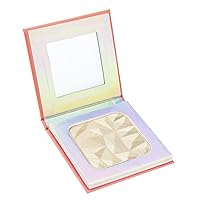 Highlighter Makeup Palette,holographic packaging with Mirror Cosmetics Vegan, Cruelty Free and Hypoallergenic 6 color Pigmented Face (Highlighters-02)
