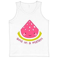 One in a Melon Kids' Jersey Tank - Watermelon Sleeveless T-Shirt - Fruit Kids' Tank Top