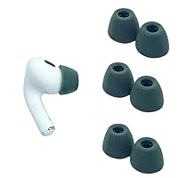 Comply Foam Ear Tips for Apple AirPods Pro Generation 1 & 2, Medium, Pine Green, 3 Pairs - Ultimate Comfort, Unshakeable Fit, Memory Foam Earbud Tips, Earbud Replacement Tips, Made in The USA