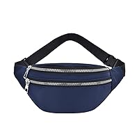 GMOIUJ Waist Pack Bags For Women Nylon Fanny Packs Casual Women's Chest Bags Man Belt Pouch Travel Hip Bag Sport Purses Pocket (Color : C, Size : 15cmx8cmx29cm)