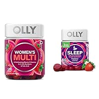 OLLY Women's Multivitamin Gummy 65 Day Supply and Sleep Gummy 30 Day Supply Bundle