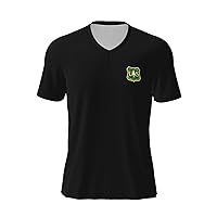 Us Forest Service Flag T-Shirts Mans Casual Shirts V-Neck Short Sleeve Football Jersey