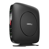 [Amazon.co.jp Limited] Buffalo WiFi Router, Wireless LAN Wi-Fi 6, 11ax/11ac AX3200, 2401+800Mbps, Japanese Manufacturer, iPhone 14/13/12/iPhone SE (2nd Generation), PS5, Eco Package WSR-3200AX4S/NBK